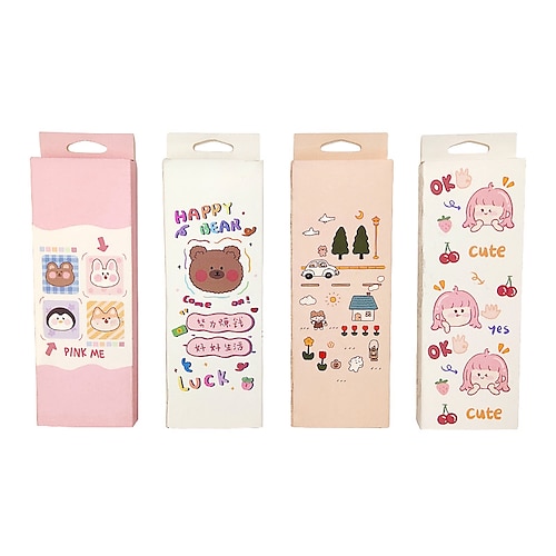 

2 pcs Paper Bookmark Cartoon Delicate Pagination Mark Paper Retro Kawaii Cute Bookmark for Student Readers Gifts 14.25 inch