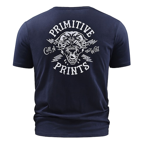 

Men's T shirt Hot Stamping Letter Round Neck Casual Daily Print Short Sleeve Tops Simple Basic Blue Black Gray