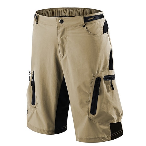 

Men's Classic Style Chic Modern Tactical Cargo Work Shorts Elastic Waist Multiple Pockets Short Pants Sports Outdoor Casual Color Block Cotton Blend Breathable Soft Mid Waist Green Blue Gray Khaki