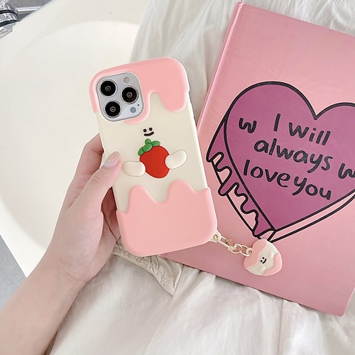 

Phone Case For Apple Back Cover Classic Series iPhone 13 Pro Max 12 11 SE 2022 X XR XS Max 8 7 Bumper Frame Shockproof Dustproof 3D Cartoon Silicone