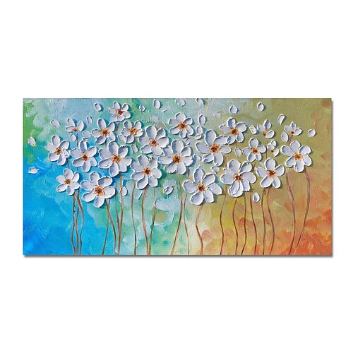 

Oil Painting Hand Painted Horizontal Abstract Modern Rolled Canvas (No Frame)