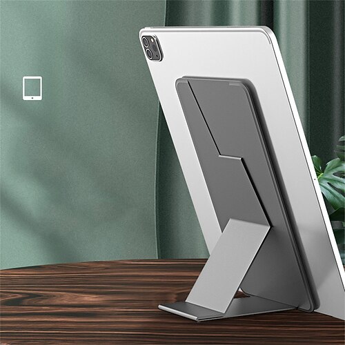 

Phone Stand Portable Foldable Slip Resistant Phone Holder for Desk Bedside Selfies / Vlogging / Live Streaming Compatible with Tablet All Mobile Phone Phone Accessory