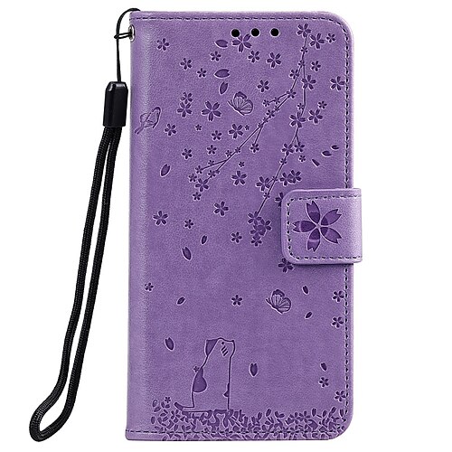 

Phone Case For Samsung Galaxy Wallet Card S22 Ultra Plus S21 FE S20 A72 A52 A42 S10 Note 10 A71 Galaxy A22 5G Wallet Card Holder Flip Solid Colored PU Leather