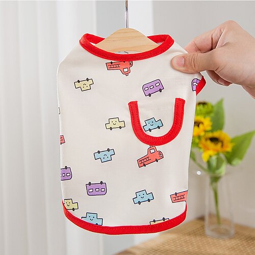 

Dog Cat Shirt / T-Shirt Cartoon Fashion Cute Holiday Casual / Daily Dog Clothes Puppy Clothes Dog Outfits Soft White Grey Costume for Girl and Boy Dog Cloth M L