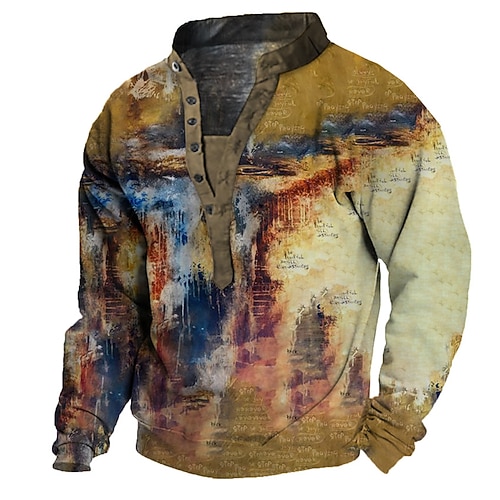 

Men's Unisex Sweatshirt Pullover Graphic Prints Graffiti Print Casual Daily Sports 3D Print Casual Designer Hoodies Sweatshirts Brown