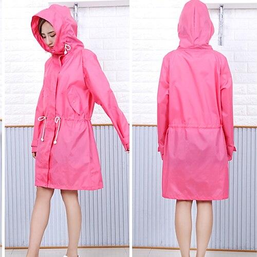 

Large Brim Raincoat Women's Fashion Light and Breathable Poncho Corset Adult Women's Mid-length Windbreaker Waterproof