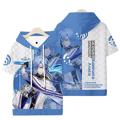 

Inspired by Genshin Impact Cosplay Hoodie Cartoon 100% Polyester Anime Harajuku Graphic Kawaii Hoodie For Men's / Women's / Couple's