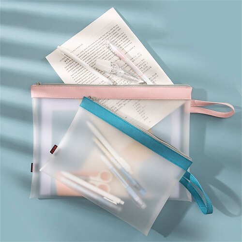 

PencilCasePenPouchMarkerBag Waterproof Wear-Resistant Transparent TPU for School Office Student