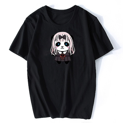 

Inspired by Kaguya-sama: Love is War Fujiwara Chika Cosplay Costume T-shirt 100% Polyester Pattern Harajuku Graphic Kawaii T-shirt For Men's / Women's / Couple's