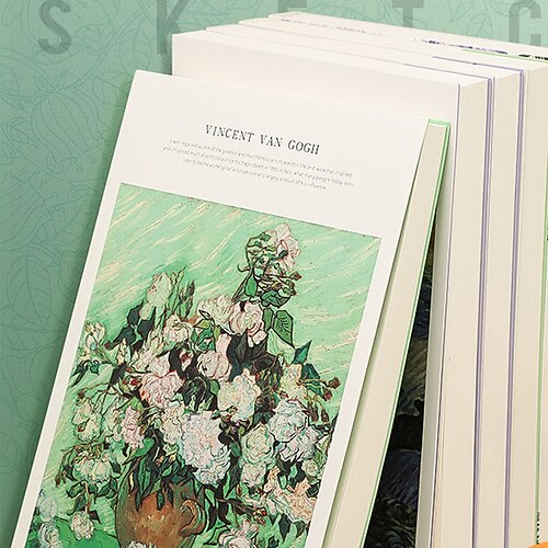 

Sketchbook Notebook Plain 16K Cartoon Aesthetic Cute Paper Hardcover Random Pattern 240 Pages Notebook for School Student Women