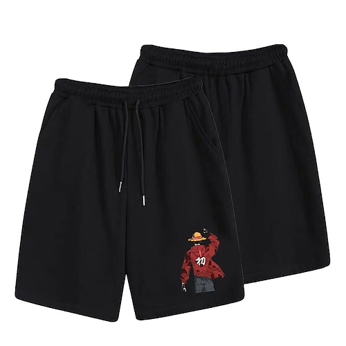 

Inspired by One Piece Monkey D. Luffy Beach Shorts Board Shorts 100% Polyester Anime Harajuku Graphic Kawaii Shorts For Men's / Women's / Couple's