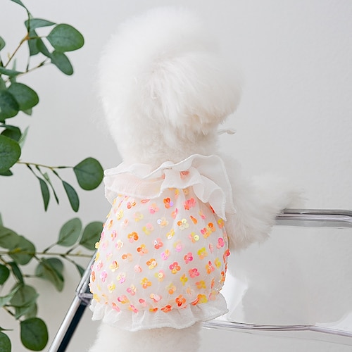 

Dog Cat Vest Sequin Fashion Cute Sports Casual / Daily Dog Clothes Puppy Clothes Dog Outfits Soft Orange Costume for Girl and Boy Dog Polyster XS S M L XL 2XL