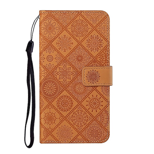 

Phone Case For Apple Wallet Card iPhone 13 Pro Max 12 Mini 11 X XR XS Max 8 7 Shockproof with Wrist Strap Card Holder Slots Solid Colored PU Leather