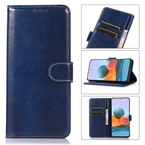 

Phone Case For Samsung Galaxy Full Body Case A53 S22 S22 Plus S22 Ultra S21 Ultra Plus A72 A52 A42 Galaxy A22 5G Galaxy A22 4G Samsung A13 5G Card Holder Flip Shockproof Solid Colored PU Leather