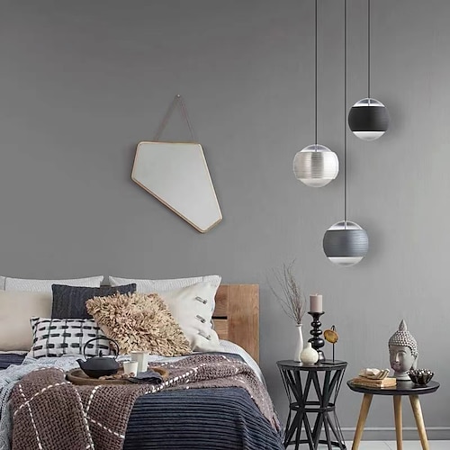 

10 cm Globe Pendant Light LED Island Light Nordic Style Artistic Modern Bedroom Bedside Light 220-240V