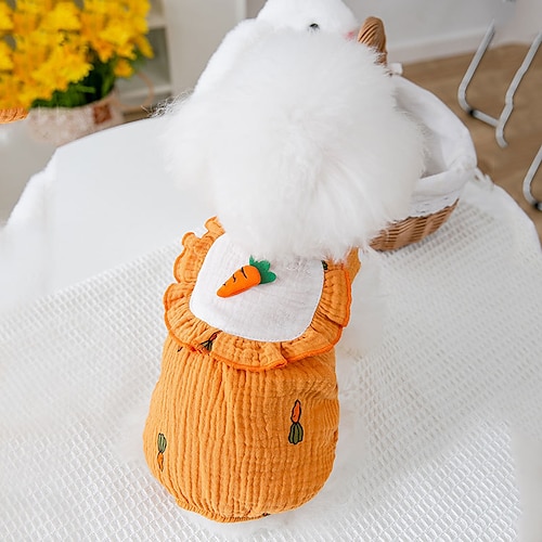 

Dog Cat Shirt / T-Shirt Fruit Fashion Cute Holiday Casual / Daily Dog Clothes Puppy Clothes Dog Outfits Soft Orange Costume for Girl and Boy Dog Cotton Fabric XS S M L XL 2XL