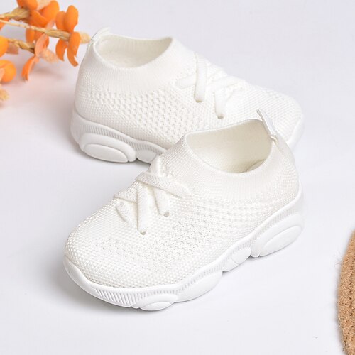 

Boys Girls' Sneakers Sports Outdoors Casual Comfort School Shoes Knit Breathability Sporty Look Little Kids(4-7ys) Home Daily Running Shoes LeisureSports White Spring Summer