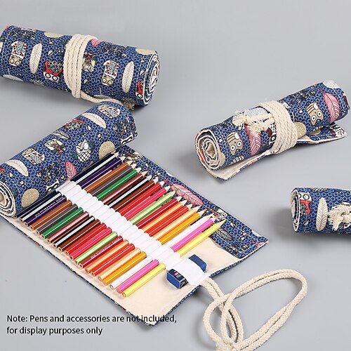 

PencilCasePenPouchMarkerBag Multifunction Canvas for School Student Kids