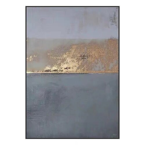 

Oil Painting Hand Painted Vertical Abstract Architecture Vintage Modern Rolled Canvas (No Frame)