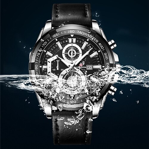 

New Va-2321 Men'S Supercar Racing Luminous Calendar Watch Cross-Border Brand Authorization Watch For Men Belt Waterproof Sports Watch Men