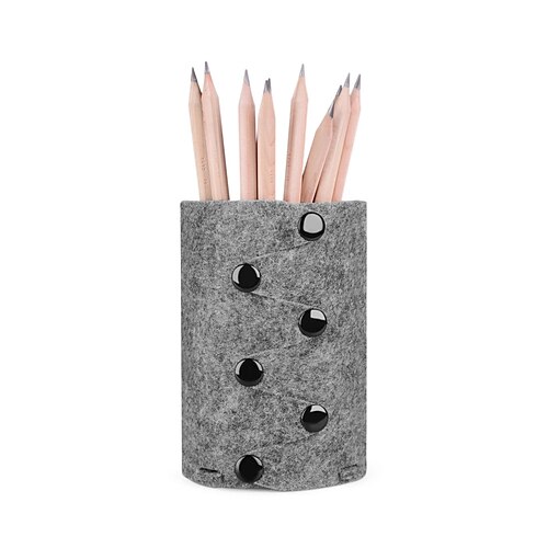 

PenPencilHolderCup Wear-Resistant Big Capacity Plush Fabric for School Office Student