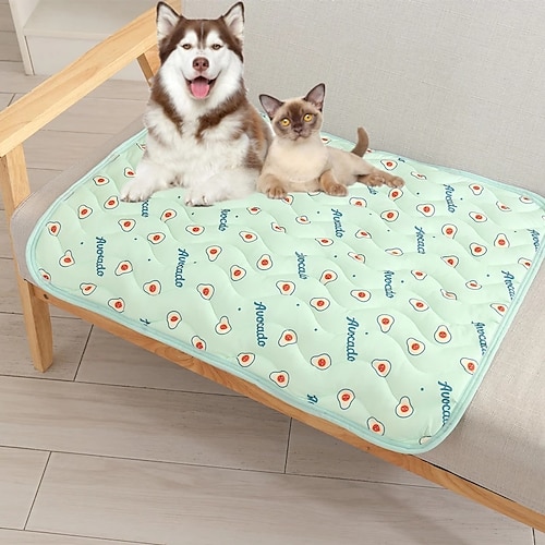 

Dog Summer Cooling Mat Pet Sleeping Bed Kennel For Small Meduim Large Dogs Cat Pet Ice Silk Pad Breatbable Dog Cat Seat Cushion