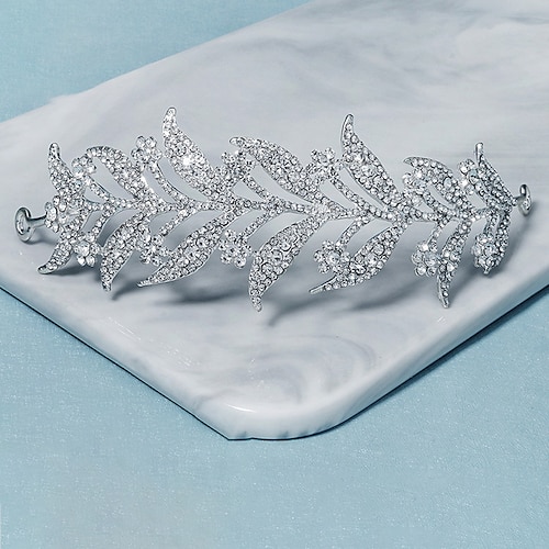 

Crown Tiaras Headbands Rhinestone Alloy Wedding Party / Evening Retro With Crystal / Rhinestone Headpiece Headwear