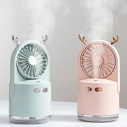 

Three In one 2000mAh Rechargeable Humidifier Fan usb Table Fan Air Cooling Fan Home Appliances Air Conditioner Humidifier