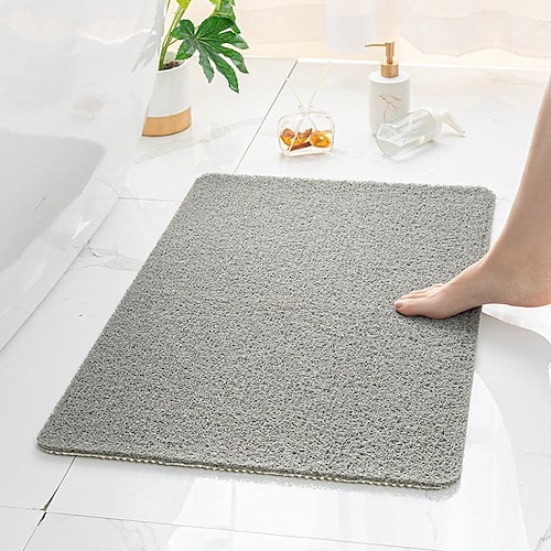  Shower Mat for Inside Shower, Loofah Bath Mat Non Slip Anti Mould Antibacterial Soft PVC Bathtub Mat for Bathroom Wet Shower Areas