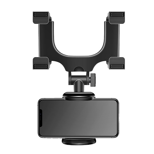 

Car Rearview Mirror Mount Mobile Phone Bracket Navigation GPS Stand Foldable Cell Phone Holder Multi-angle Adjustment Lazy Rack