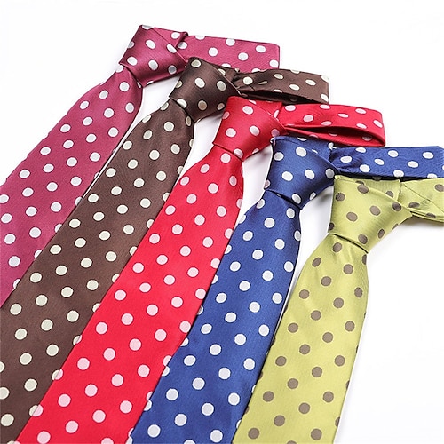 

Men's Work / Wedding / Gentleman Necktie - Floral Formal Style / Modern Style / Polka Dots