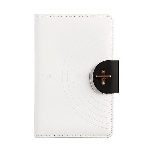 

Leather Notebook Grid A6 4.1×5.8 Inch Simplicity PU Hardcover Elastic Closure 256 Pages Notebook for School Office Business