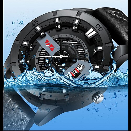 

New Men'S Sports Belt Waterproof Calendar Va-201 Watch Watches For Men Sport Watches