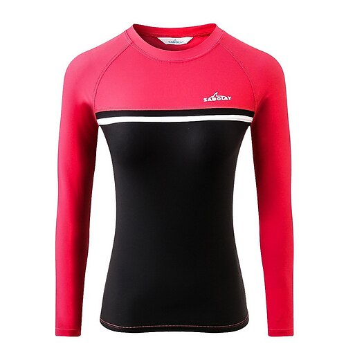 

Women's Rash Guard Swim Shirt UV Sun Protection UPF50 Quick Dry Long Sleeve Sun Shirt Swimming Surfing Beach Water Sports Printed Summer / Stretchy / Lightweight