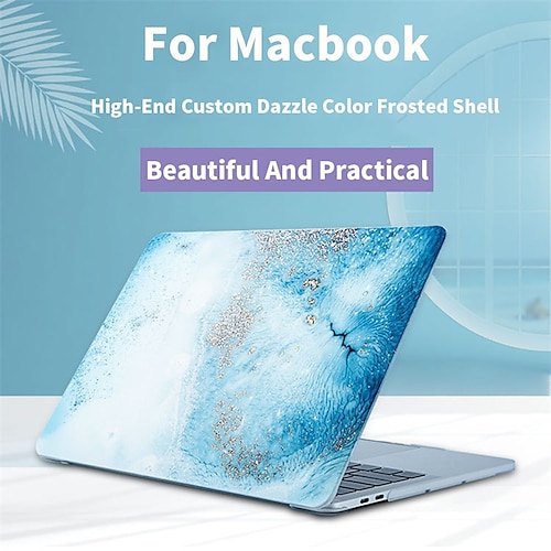 

Capa MacBook Compatível com Macbook Air Pro 13,3 polegada Rígida Plástico Silicone Mármore