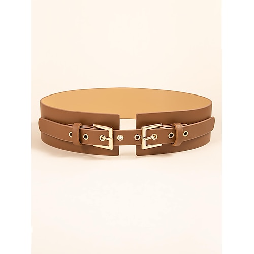 

Women's Belt PU Black Brown Skinny Belt Office Weekend Pure Color / Spring / Summer / Fall / Winter / Alloy