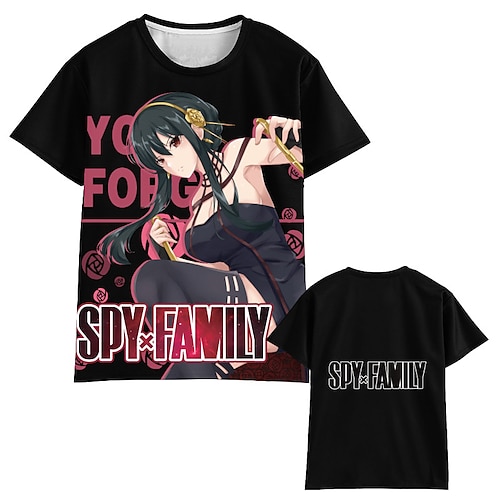 

Spy x Family Spy Family Yor Forger T-shirt Anime Cartoon Anime Harajuku Graphic Kawaii T-shirt For Men's Women's Unisex Adults' 3D Print 100% Polyester