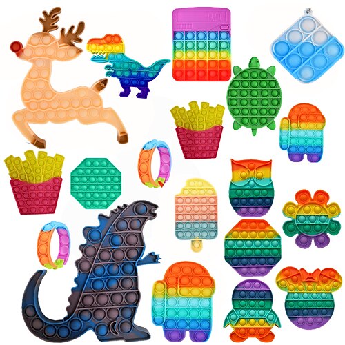 

Finger Toy Squeeze Toy / Sensory Toy Sensory Fidget Toy Stress Reliever 10 pcs Portable Gift Cute Stress and Anxiety Relief Flexible Durable Non-toxic For Teen Adults' Men Boys and Girls Home Party