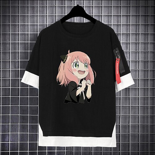 

Inspired by SPY×FAMILY Loid Forger Yor Forger Anya Forger Cosplay Costume T-shirt Polyester / Cotton Blend Pattern Harajuku Graphic Kawaii T-shirt For Men's / Women's / Couple's