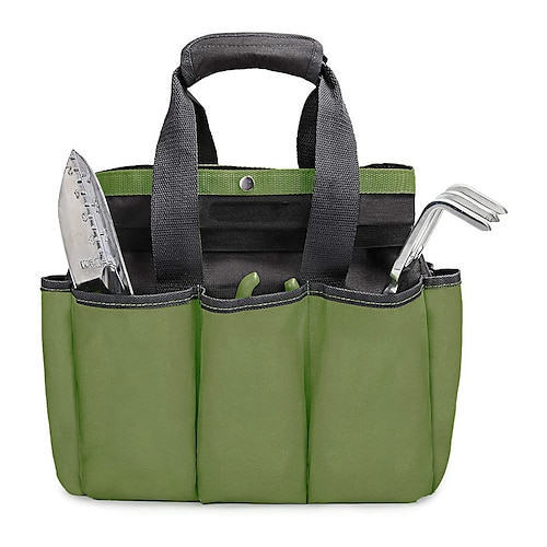 

600D Oxford Cloth Army Green Garden Tool Bag Outdoor Gardening Garden Kit Handbag Issued On Behalf Of One