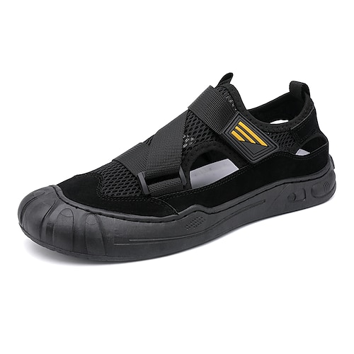 

Men's Sandals Casual Daily Outdoor Upstream Shoes Elastic Fabric Dark Grey Black Light Grey Summer