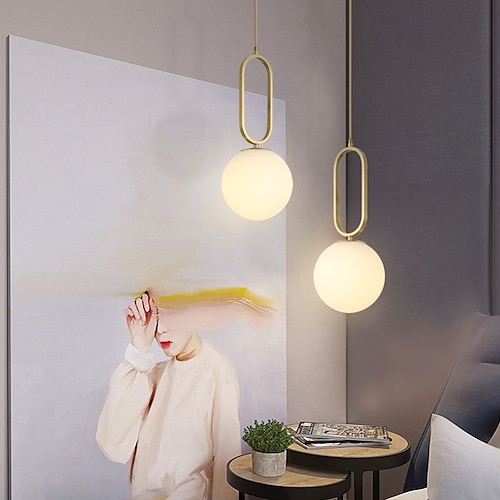 

15 cm Island Design Pendant Light LED Metal Electroplated Modern Nordic Style 85-265V