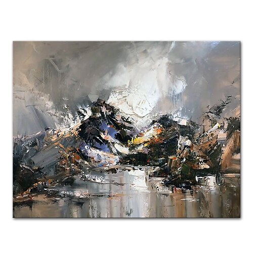 

Oil Painting Hand Painted Horizontal Abstract Landscape Modern Rolled Canvas (No Frame)
