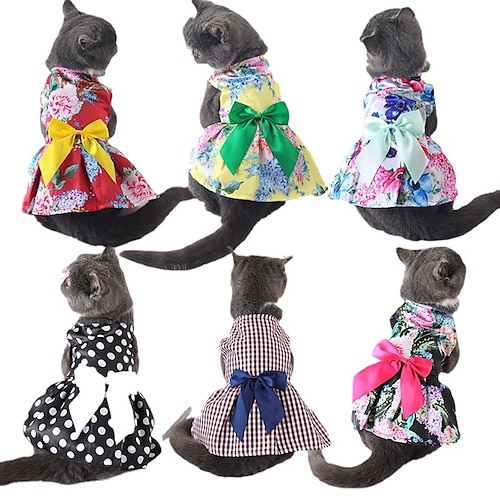 

Spring and Summer Thin Skirt Pet Skirt European Style Cat Teddy Bear Puppy Skirt