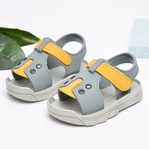 

Boys Sandals Sports Outdoors Casual Daily Beach PVC Water Resistant Breathability Fashion Sandals Toddler(2-4ys) Casual Daily Water Shoes LeisureSports Gray Summer / Color Block