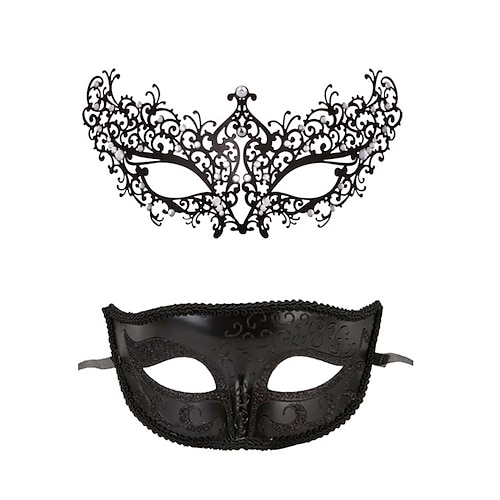 maschere veneziane di coppia set maschera da ballo in maschera carnevale  mardi gras maschera da ballo maschere per feste in maschera del 2024 a  $16.99