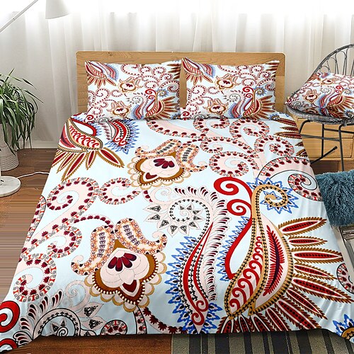 

Floral Printed Duvet Cover Bedding Sets Comforter Cover with 1 Duvet Cover or Coverlet,1Sheet,2 Pillowcases for Double/Queen/King(1 Pillowcase for Twin/Single)