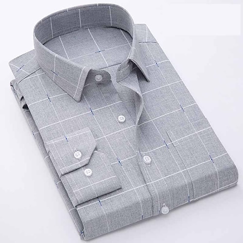 

Men's Shirt Graphic Prints Turndown Street Casual Button-Down Long Sleeve Tops Casual Fashion Breathable Comfortable Light Pink Light Purple Gray / Summer