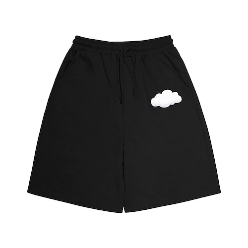 

Men's Classic Style Fashion Active Shorts Drawstring Elastic Drawstring Design Print Knee Length Pants Sports Outdoor Casual Micro-elastic Graphic Prints Clouds Cotton Blend Comfort Breathable Mid