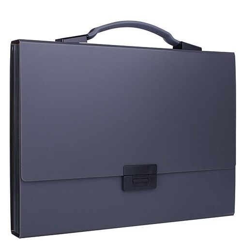 

12 Pockets Accordion File Folders Plastic Waterproof File Organizer A4 Size Receipts Documents